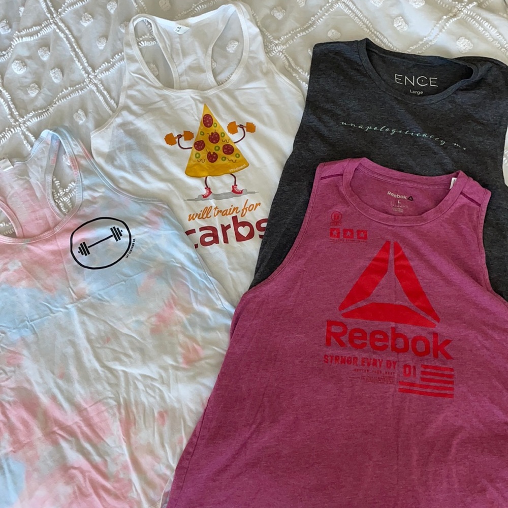 Lot of 4 workout tanks
